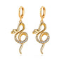 Dangle Snake Hoop Earrings