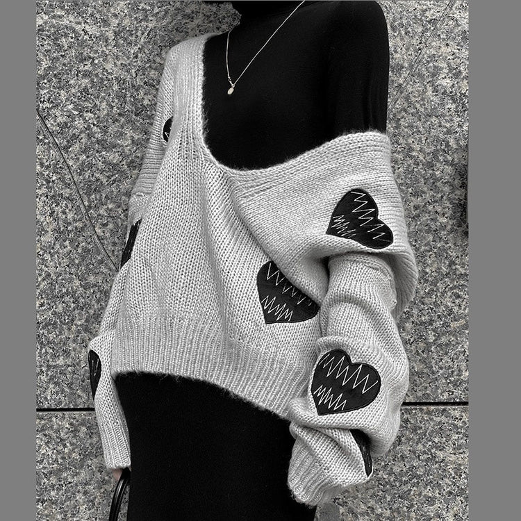 Loose Gothic Love Sweater